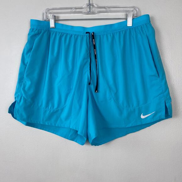 Nike Flex Stride Running Shorts Bright Blue Lined Reflective 5" Inseam Mens XXL - Picture 2 of 8